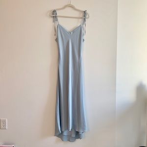 Abercrombie & Fitch Tie Back Satin Midi Dress